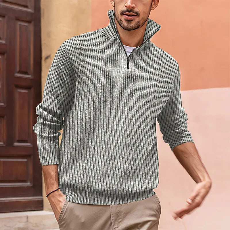 Pull demi-zip élégant et confortable pour un style moderne