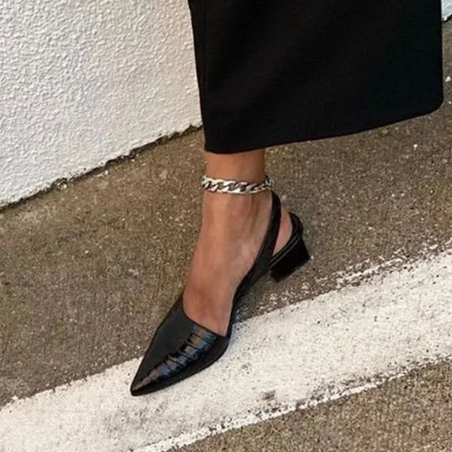 Escarpins Croco Élégants – Chic Instantané