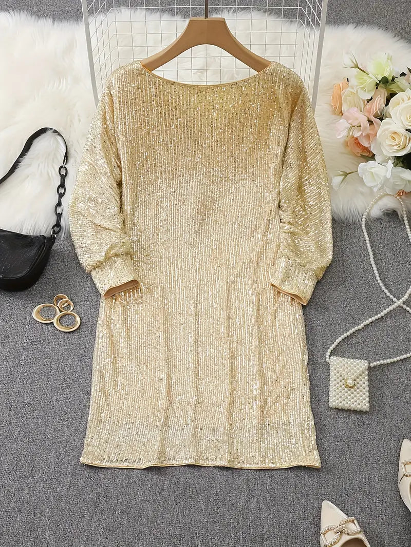 Robe glamour à paillettes scintillantes pour une élégance éclatante