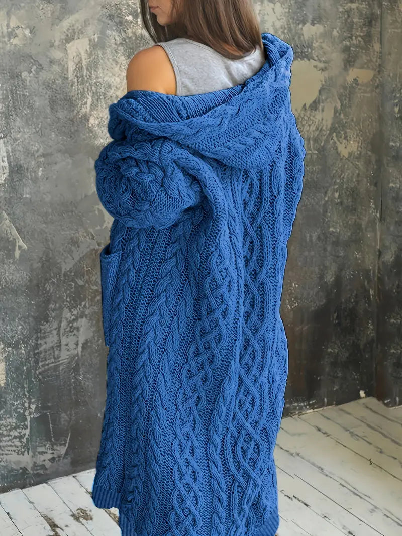 Cardigan à capuche en grosse maille – Élégant et confortable pour chaque jour