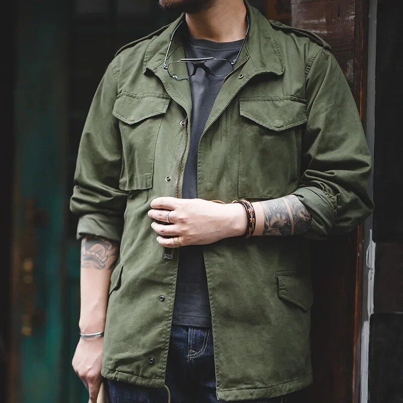 Veste militaire Jasper vintage intemporelle pour un look élégant