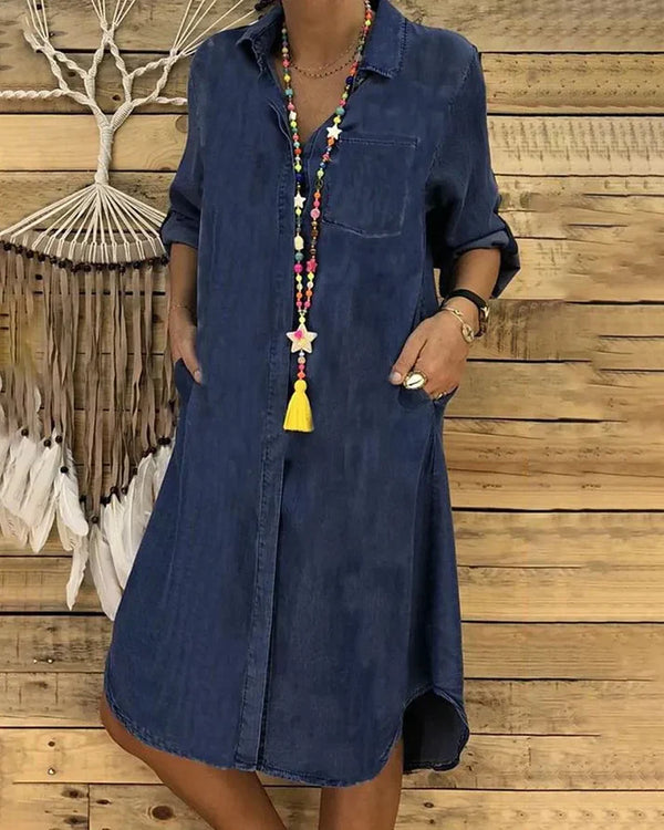 Robe en denim élégante pour l'été – Confort et style moderne