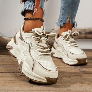 Baskets Femme Mode avec Semelle Élevée Confortable