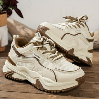Baskets Femme Mode avec Semelle Élevée Confortable