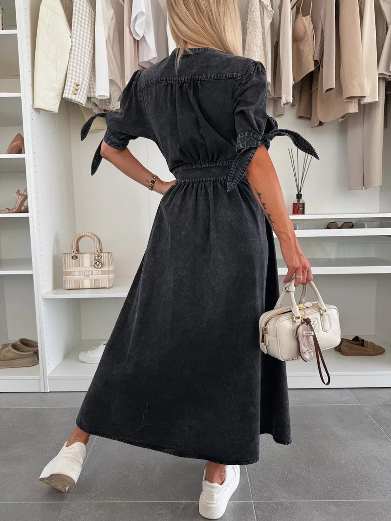 Robe en Denim Femme Éclatante