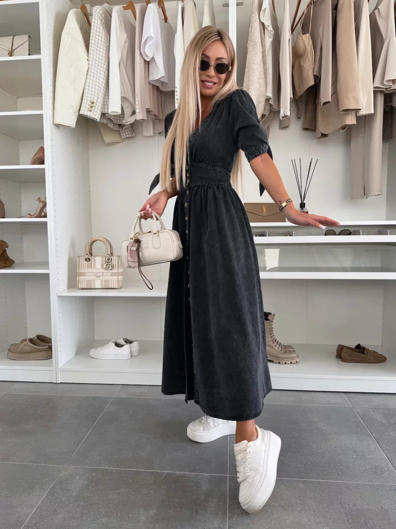 Robe en Denim Femme Éclatante
