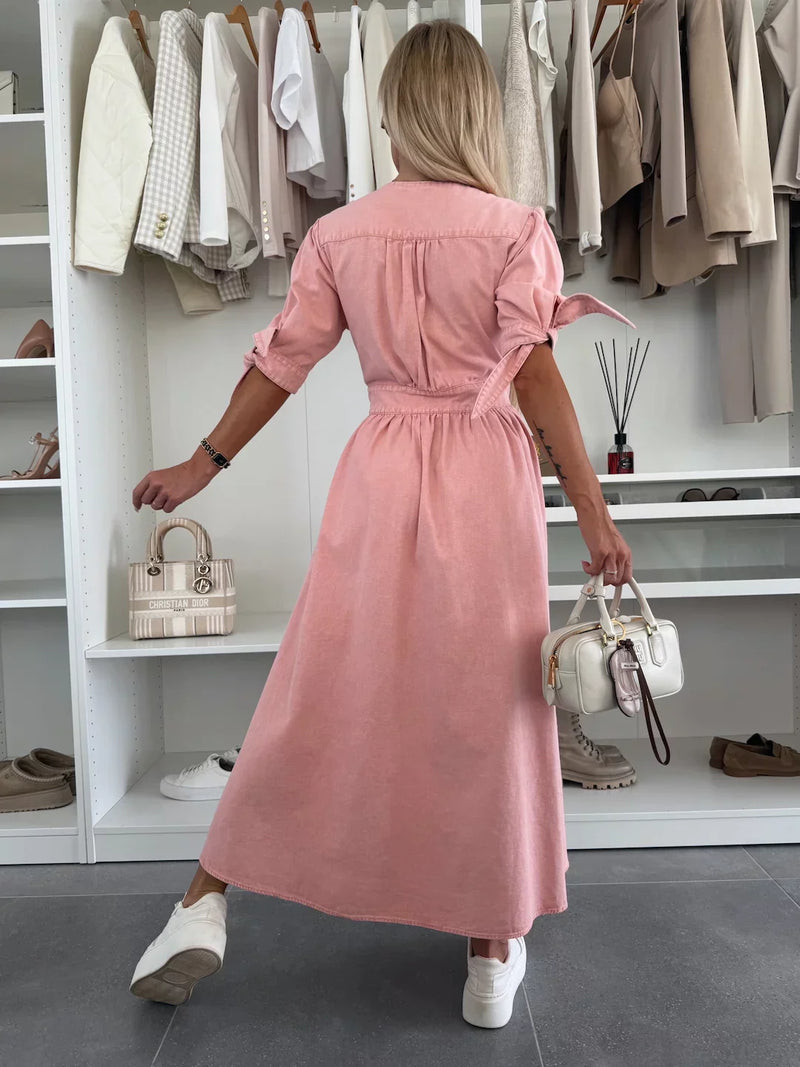 Robe en Denim Femme Éclatante