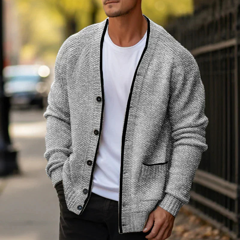 Élégant et confortable cardigan tricoté avec boutons