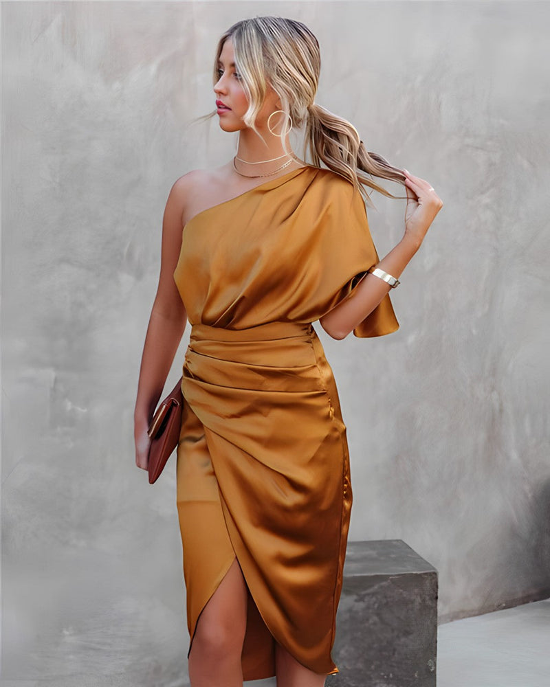 Robe Cocktail en Soie pour le Printemps et l'Été