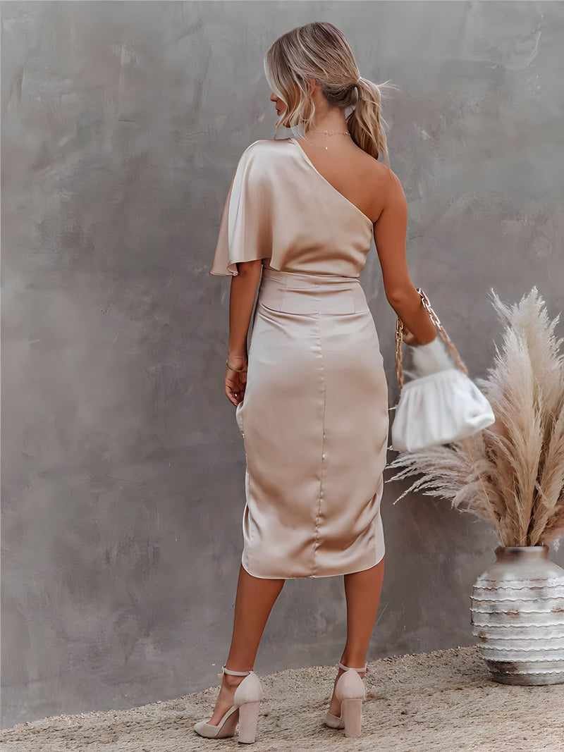 Robe Cocktail en Soie pour le Printemps et l'Été