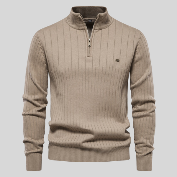 Pull élégant et confortable avec détails zippés