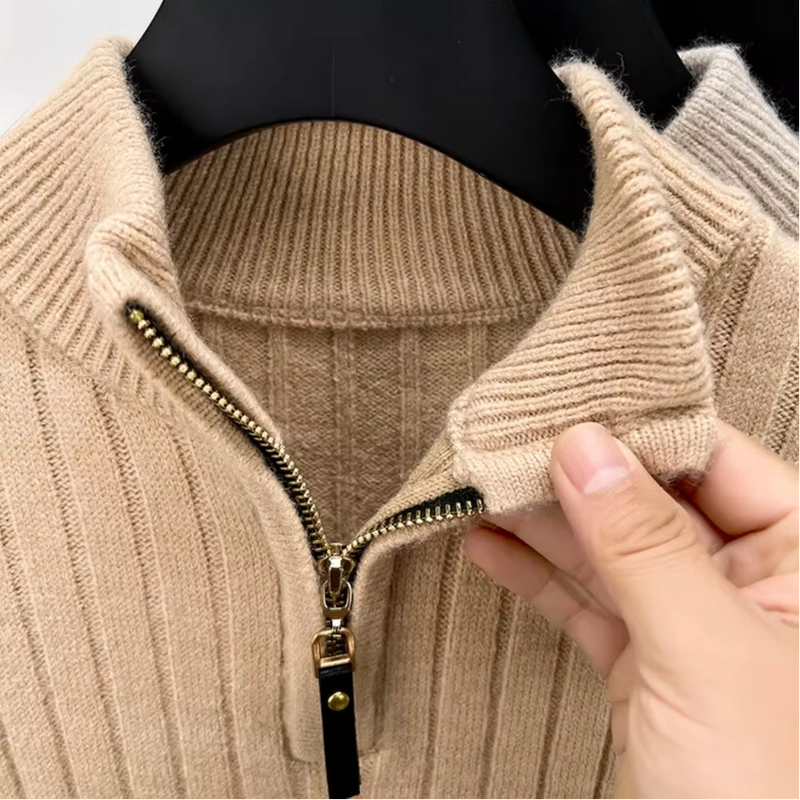 Sweat-shirt moderne avec demi-zip pour un style décontracté