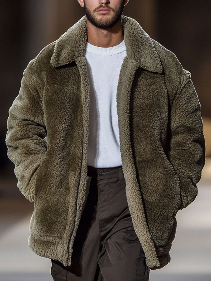 Manteau Teddy chaud et élégant pour l'hiver