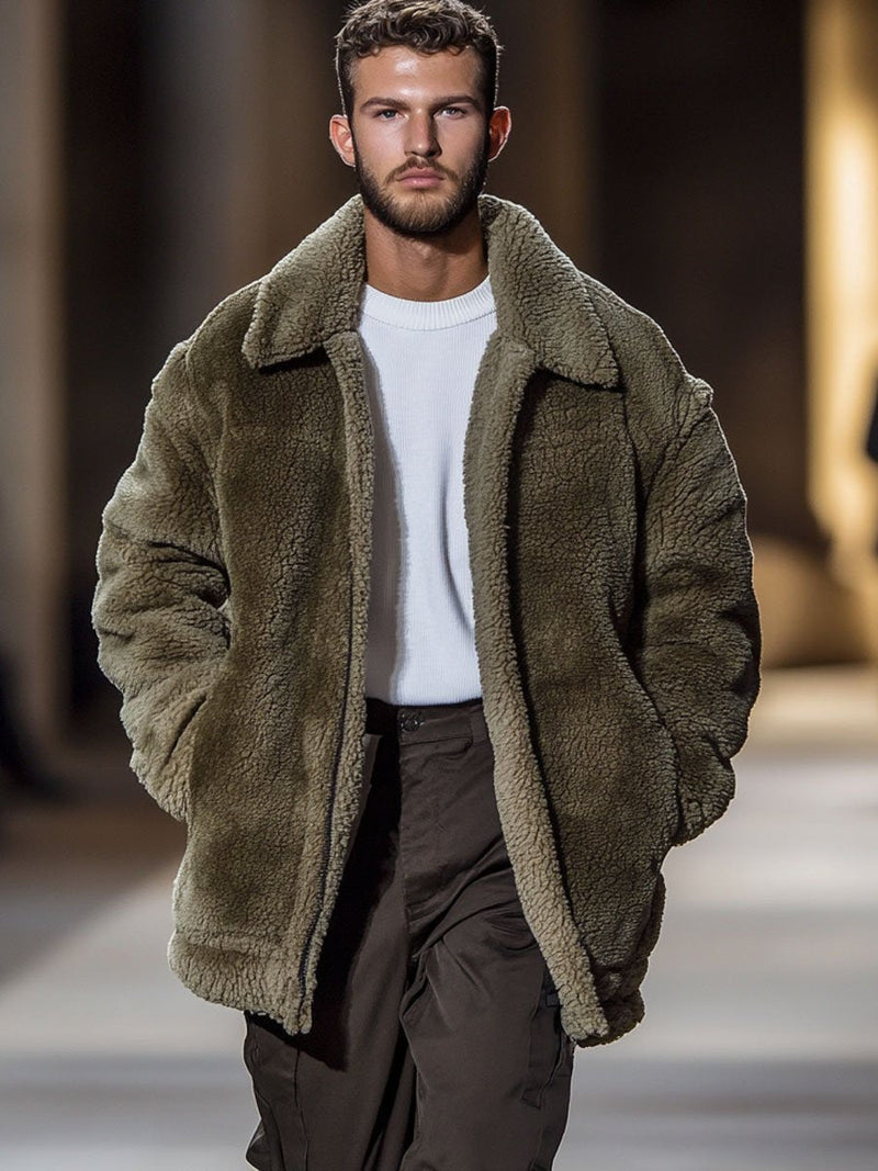 Manteau Teddy chaud et élégant pour l'hiver