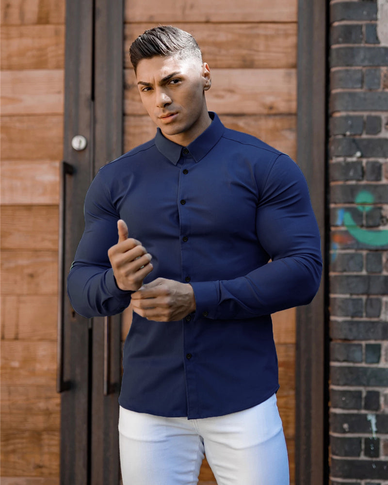 Chemise élégante pour homme, idéale pour les fêtes