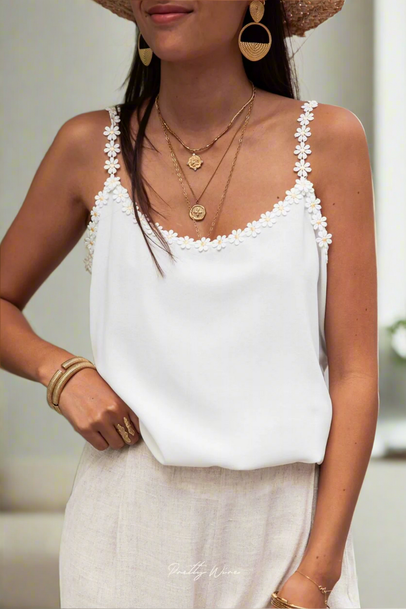 Top d'été à imprimé floral