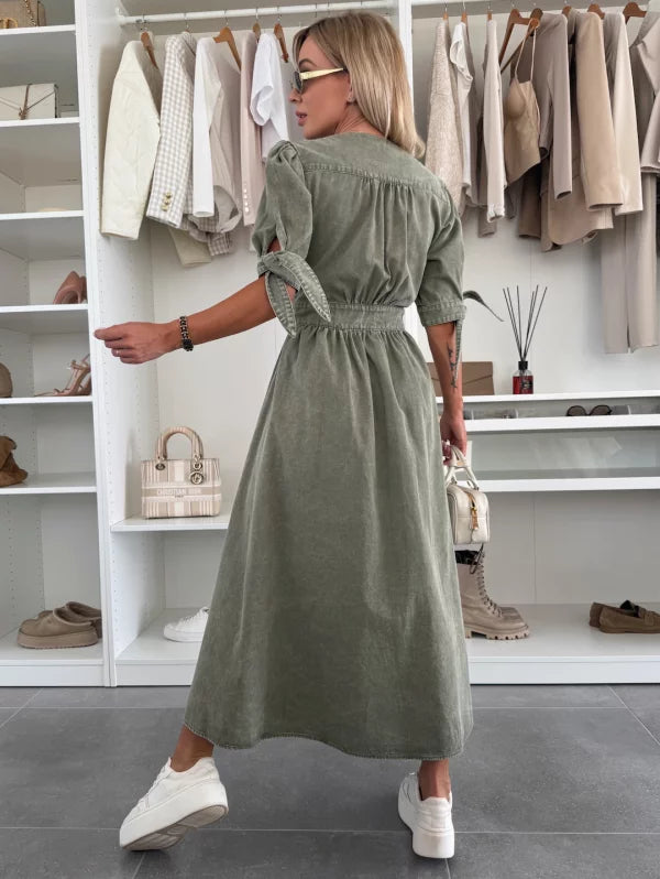 Robe en Denim Femme Éclatante