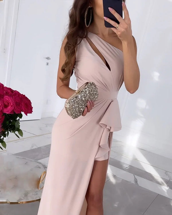 Robe One-Shoulder élégante et confortable pour des occasions spéciales