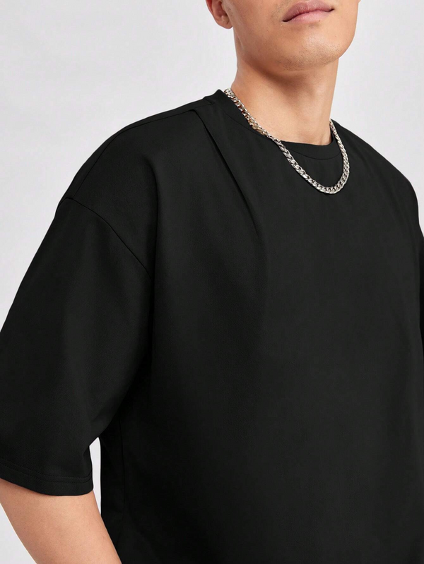 T-shirt oversized noir pour l'été