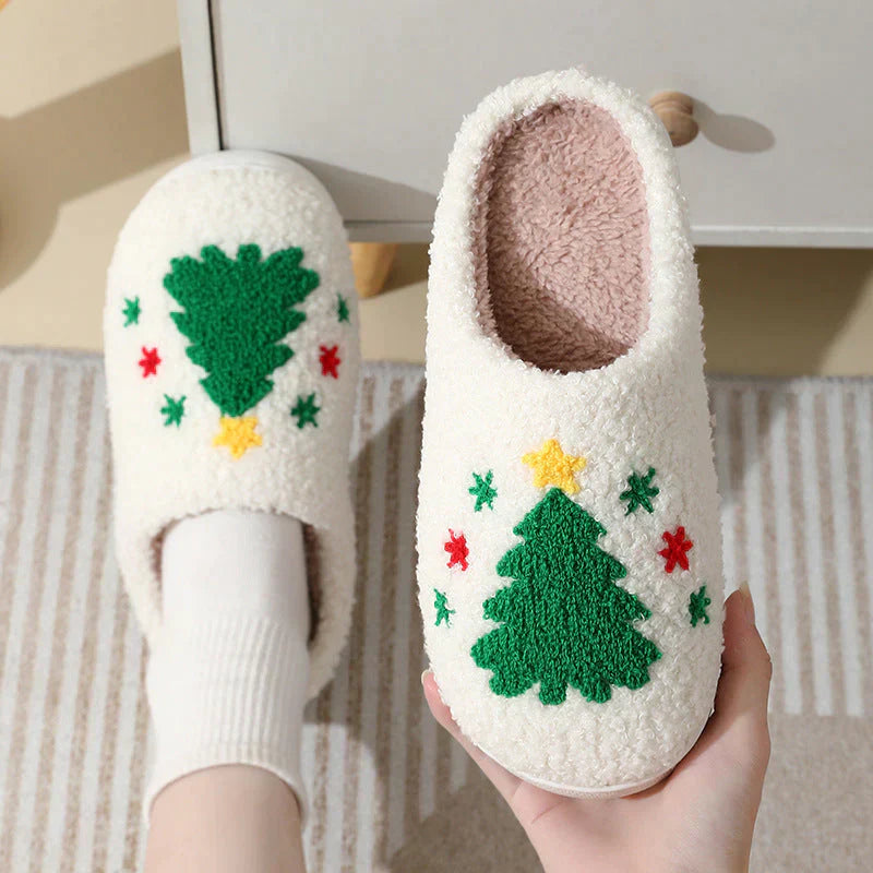 Chaussons de Noël chauds et confortables pour des moments cosy