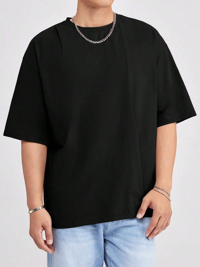 T-shirt oversized noir pour l'été